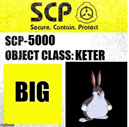 SCP Sign Generator | 5000; KETER; BIG | image tagged in scp sign generator | made w/ Imgflip meme maker