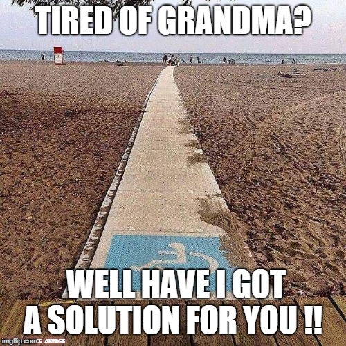 tired of grandma | THATS A LIL SAVAGE | image tagged in funny,grandma,dank memes | made w/ Imgflip meme maker