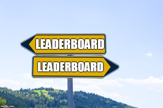 Blank Sign | LEADERBOARD LEADERBOARD | image tagged in blank sign | made w/ Imgflip meme maker