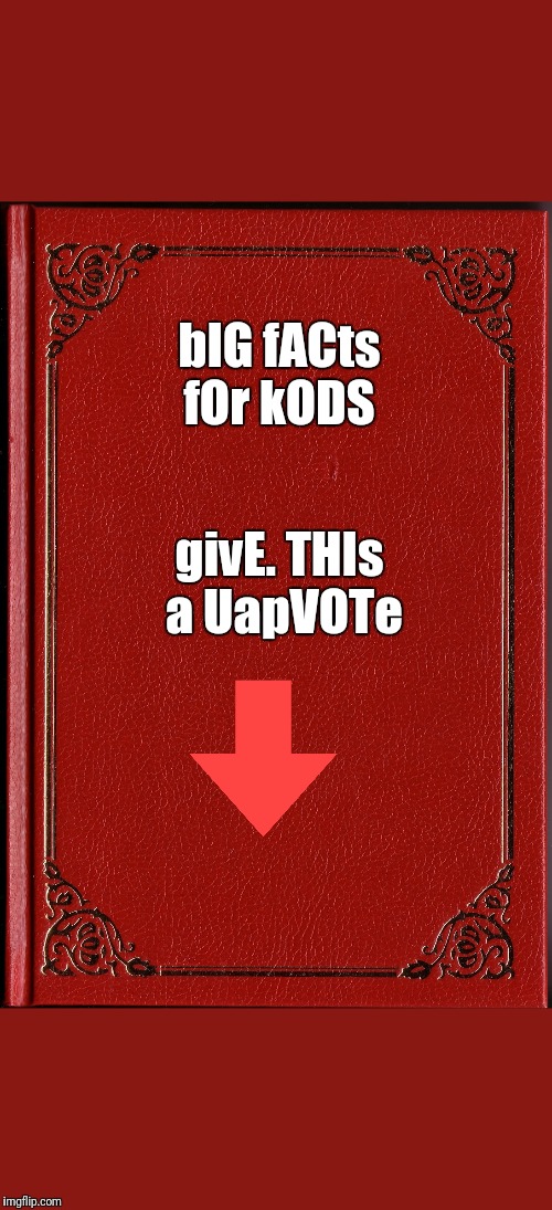 book of facts meme template