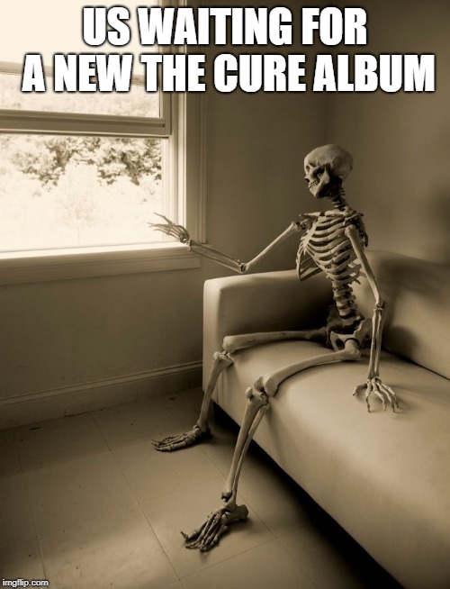 US WAITING FOR A NEW THE CURE ALBUM | made w/ Imgflip meme maker