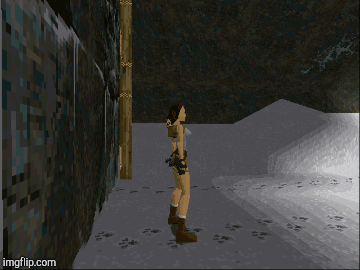 Tomb Raider footprints  | image tagged in gifs,tomb raider 1996 | made w/ Imgflip images-to-gif maker