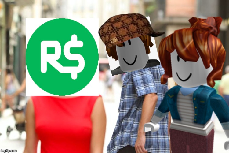a roblox meme | image tagged in memes,distracted boyfriend,roblox meme,roblox | made w/ Imgflip meme maker