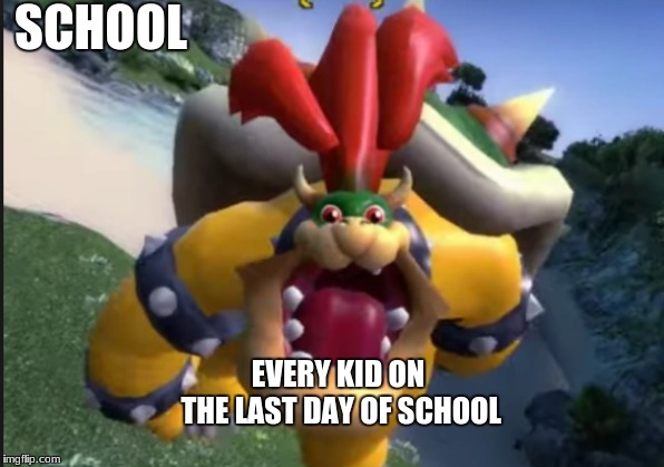 Every Kid on The Last Day of School | SCHOOL; EVERY KID ON THE LAST DAY OF SCHOOL | image tagged in run from school | made w/ Imgflip meme maker