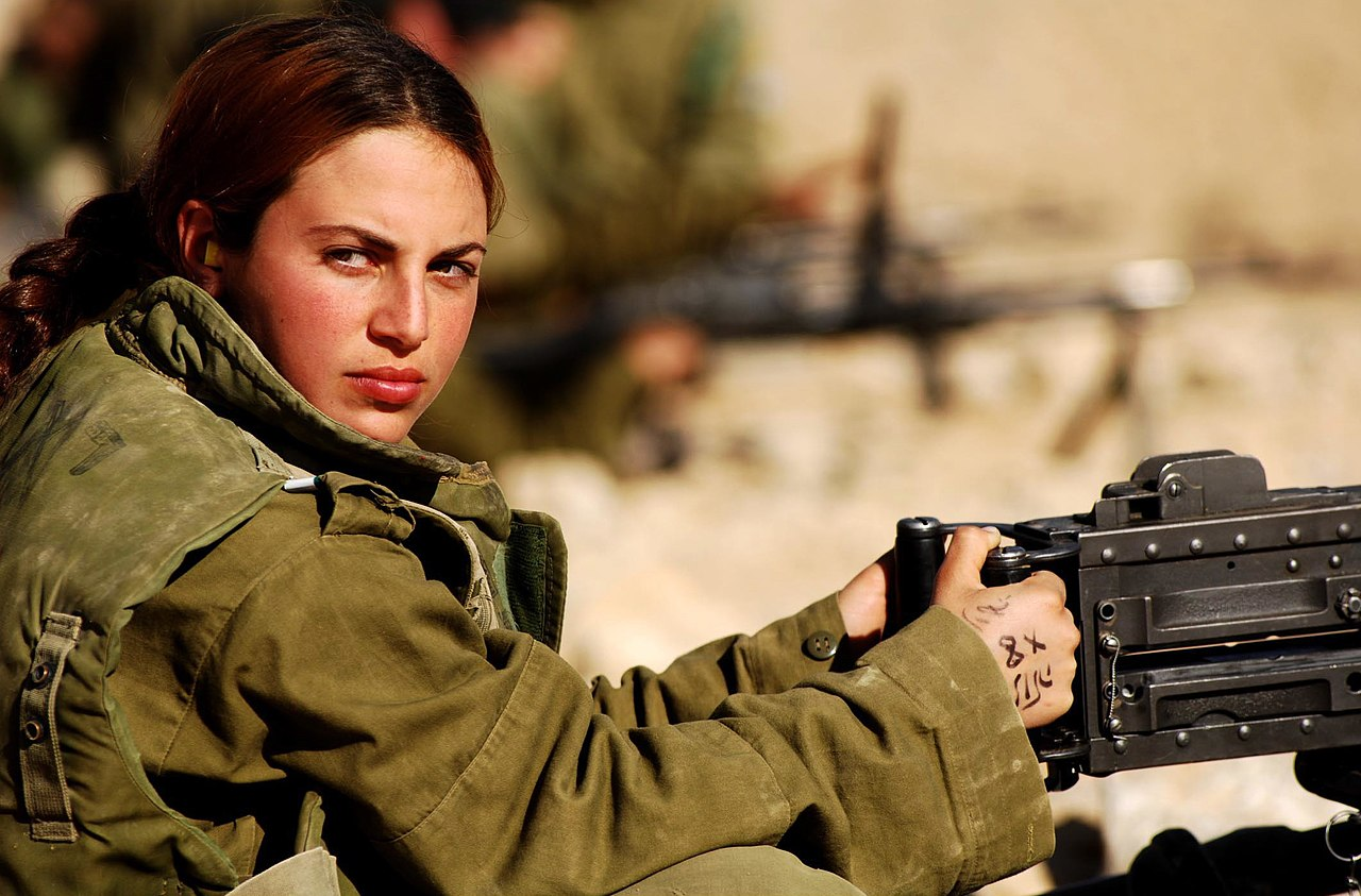 High Quality IDF Female Soldier Blank Meme Template