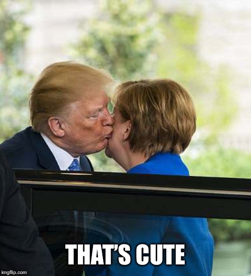 Woah! Did Nazi that coming | THAT’S CUTE | image tagged in trump germany,memes,kissing,yikes | made w/ Imgflip meme maker