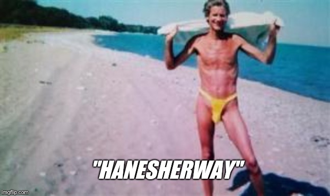 "HANESHERWAY" | made w/ Imgflip meme maker