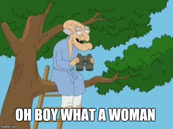Herbert | OH BOY WHAT A WOMAN | image tagged in herbert | made w/ Imgflip meme maker