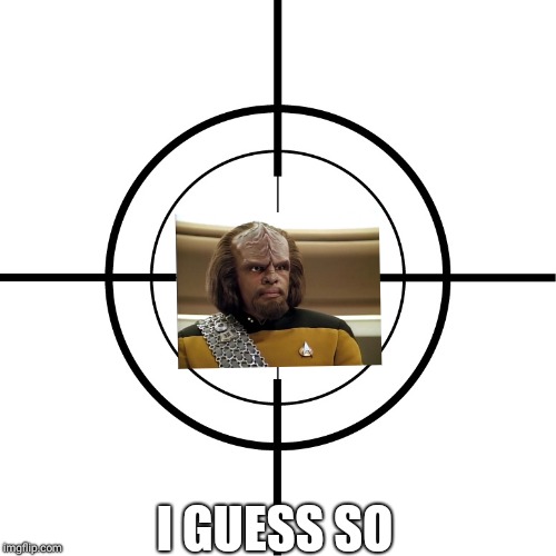 Crosshairs  | I GUESS SO | image tagged in crosshairs | made w/ Imgflip meme maker