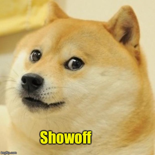 Doge Meme | Showoff | image tagged in memes,doge | made w/ Imgflip meme maker
