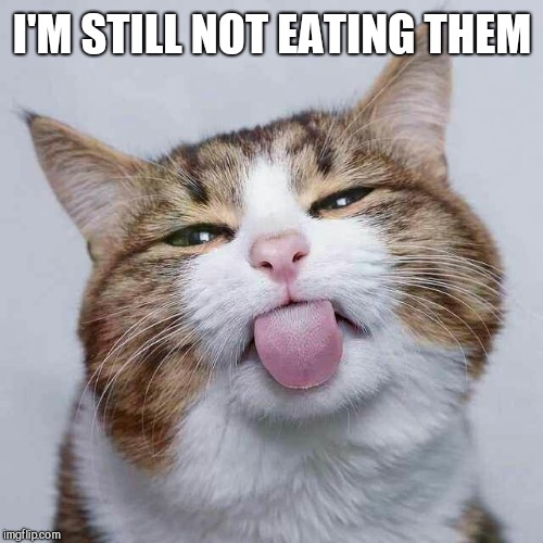 I'M STILL NOT EATING THEM | made w/ Imgflip meme maker