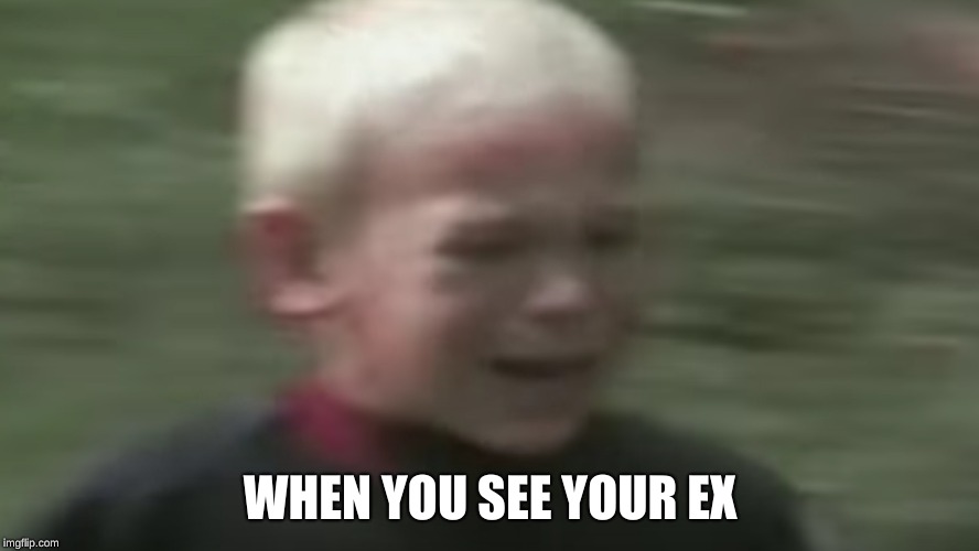 WHEN YOU SEE YOUR EX | image tagged in memes | made w/ Imgflip meme maker