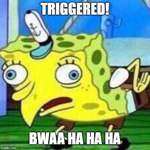 triggerpaul | TRIGGERED! BWAA HA HA HA | image tagged in triggerpaul | made w/ Imgflip meme maker