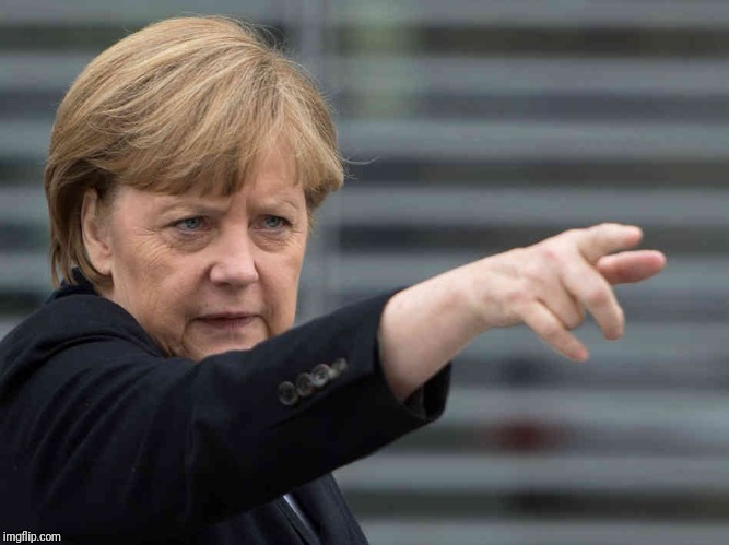 Merkel: Das wird Verboten! | . | image tagged in merkel das wird verboten | made w/ Imgflip meme maker