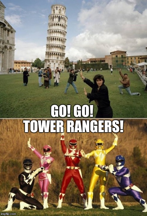Go! Go! Tower Rangers! | GO! GO! TOWER RANGERS! | image tagged in power rangers | made w/ Imgflip meme maker