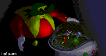 Robotnik 3D Blast  | image tagged in gifs,sonic 3d blast | made w/ Imgflip images-to-gif maker