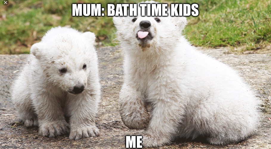 MUM: BATH TIME KIDS; ME | made w/ Imgflip meme maker