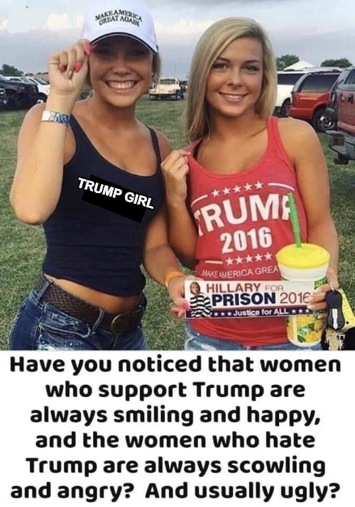 Conservative Women are Just Plain HOTTER Than Liberal Women | TRUMP GIRL | image tagged in conservative women,trump girls,conservative hotties,liberal women are fugly,conservative babes | made w/ Imgflip meme maker
