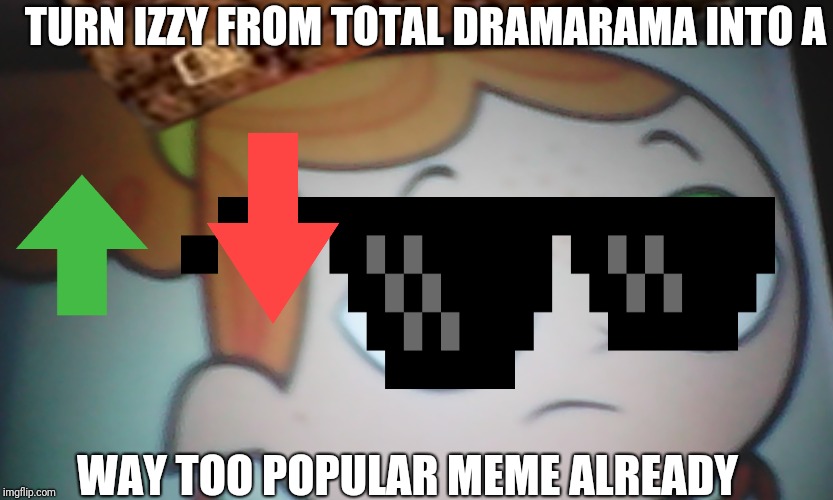 Internet Memes Izzy's next! | TURN IZZY FROM TOTAL DRAMARAMA INTO A; WAY TOO POPULAR MEME ALREADY | image tagged in first world problems izzy,izzy,internet memes | made w/ Imgflip meme maker