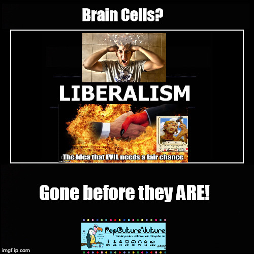 Brain Cells denied growth opportunity | Brain Cells? Gone before they ARE! | image tagged in liberalism,idiot,brain wash | made w/ Imgflip meme maker