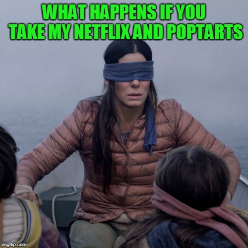 Netflix and Poptarts | WHAT HAPPENS IF YOU TAKE MY NETFLIX AND POPTARTS | image tagged in memes,bird box,funny,netflix,poptarts,netflix and poptarts | made w/ Imgflip meme maker