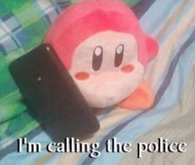 Waddle Dee calls the Police Blank Meme Template