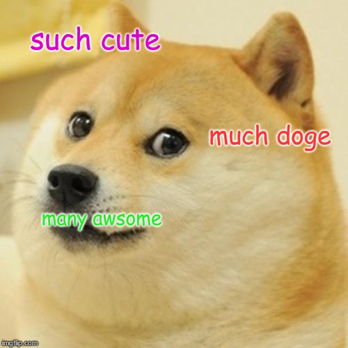 Doge | such cute; much doge; many awsome | image tagged in memes,doge | made w/ Imgflip meme maker