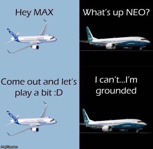 Grounded |  . | image tagged in 737 | made w/ Imgflip meme maker