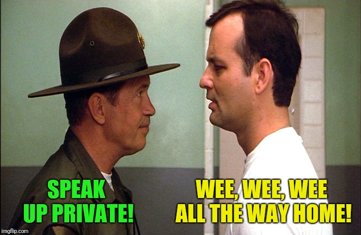 SPEAK UP PRIVATE! WEE, WEE, WEE ALL THE WAY HOME! | made w/ Imgflip meme maker