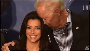 High Quality Joe Biden sniffs Eva's hair Blank Meme Template