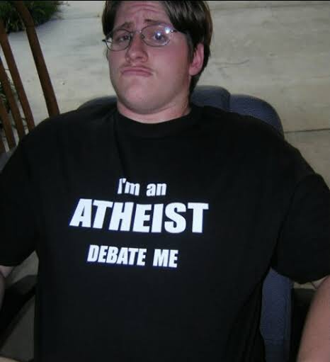 High Quality I’m an athiest debate me Blank Meme Template