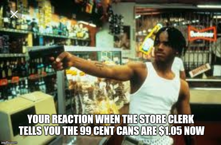 YOUR REACTION WHEN THE STORE CLERK TELLS YOU THE 99 CENT CANS ARE $1.05 NOW | image tagged in odog | made w/ Imgflip meme maker