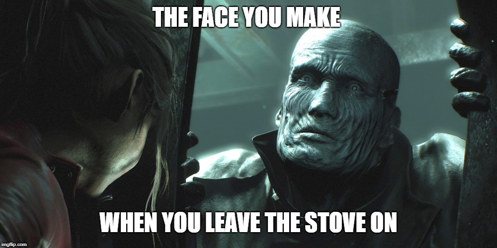 THE FACE YOU MAKE; WHEN YOU LEAVE THE STOVE ON | image tagged in mr x | made w/ Imgflip meme maker