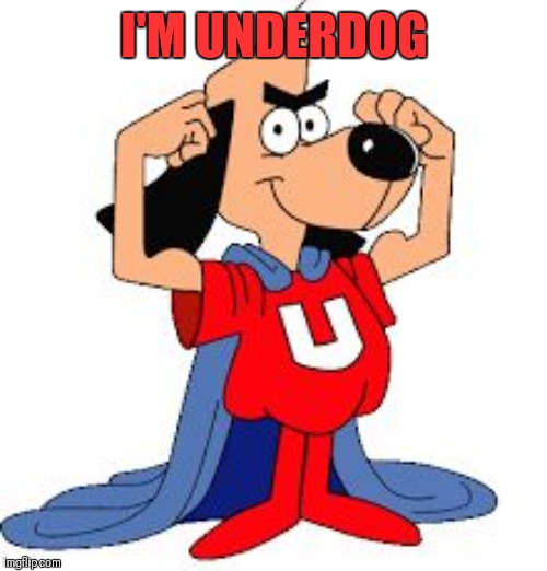 UnderDog | I'M UNDERDOG | image tagged in underdog | made w/ Imgflip meme maker