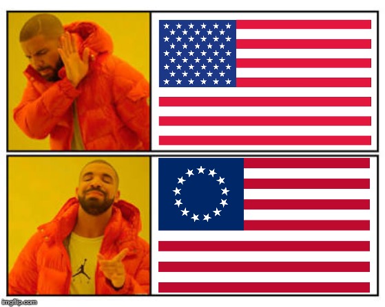 #NotMyFlag #1776 | image tagged in no - yes | made w/ Imgflip meme maker