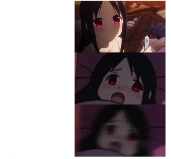 High Quality Kaguya Template Blank Meme Template