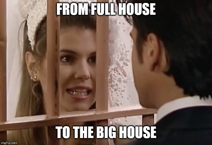 Lori Loughlin as "Aunt Becky" | FROM FULL HOUSE; TO THE BIG HOUSE | image tagged in lori loughlin as aunt becky | made w/ Imgflip meme maker