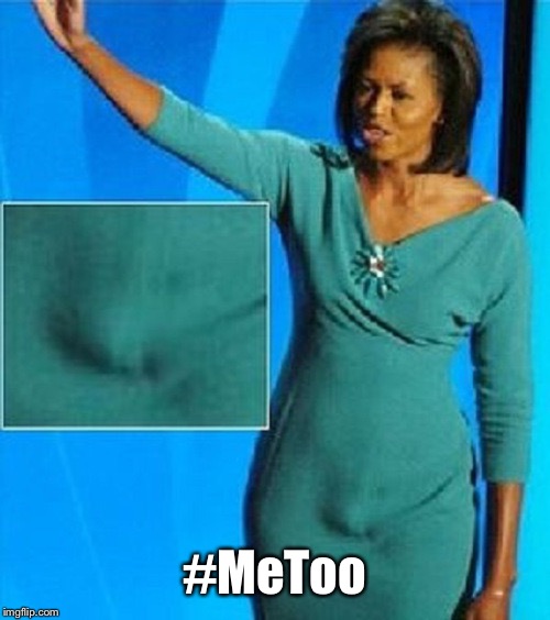 Michelle Obama Has a Penis | #MeToo | image tagged in michelle obama has a penis | made w/ Imgflip meme maker