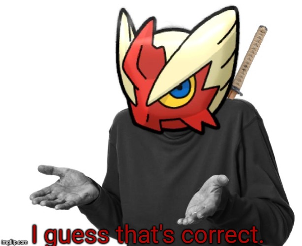 I guess I'll (Blaze the Blaziken) | I guess that's correct. | image tagged in i guess i'll blaze the blaziken | made w/ Imgflip meme maker