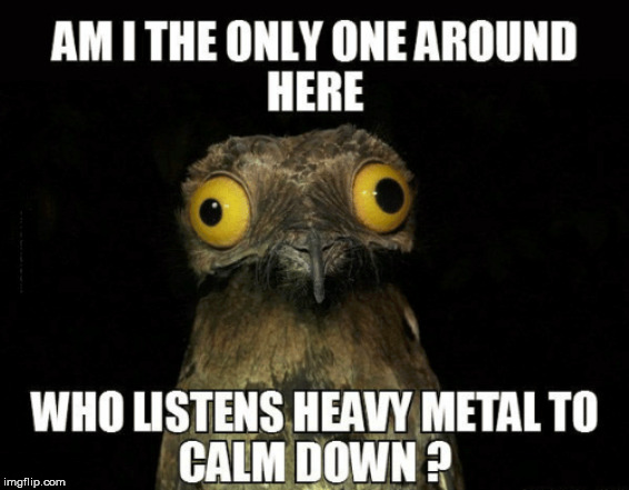 When I am angry, Metal calms me down. | ......... | image tagged in meme,metal,keep calm | made w/ Imgflip meme maker
