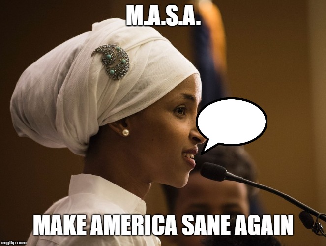 #StandWithIlhan | M.A.S.A. MAKE AMERICA SANE AGAIN | image tagged in standwithilhan | made w/ Imgflip meme maker