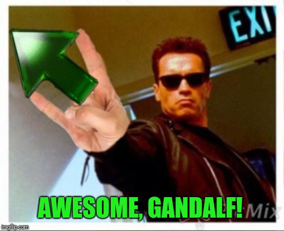 AWESOME, GANDALF! | made w/ Imgflip meme maker