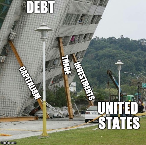 The US Today | image tagged in debt,national debt | made w/ Imgflip meme maker
