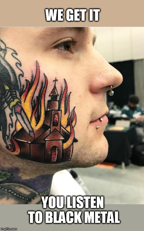 Hours black metal tattoo Dynamic Tattoo