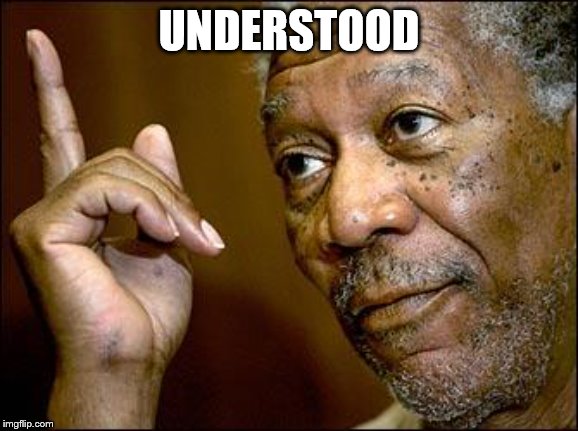 This Morgan Freeman | UNDERSTOOD | image tagged in this morgan freeman | made w/ Imgflip meme maker