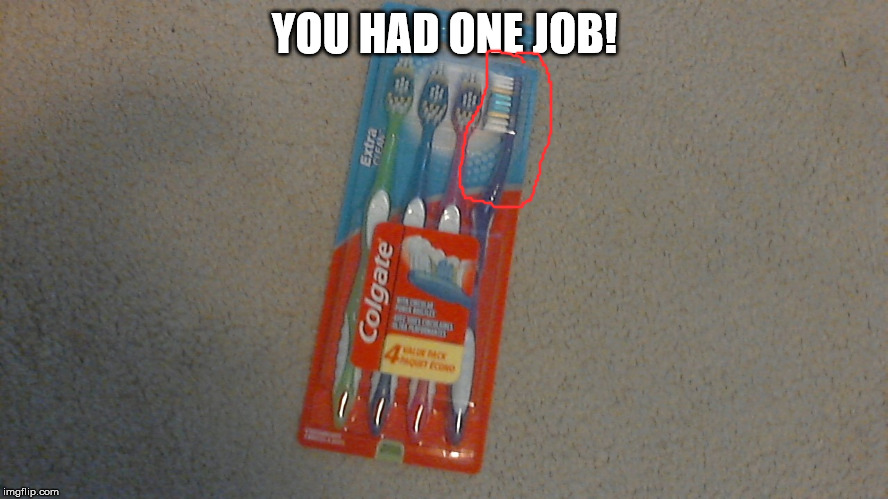 did the factory put it in wrong? | YOU HAD ONE JOB! | image tagged in avengers endgame | made w/ Imgflip meme maker