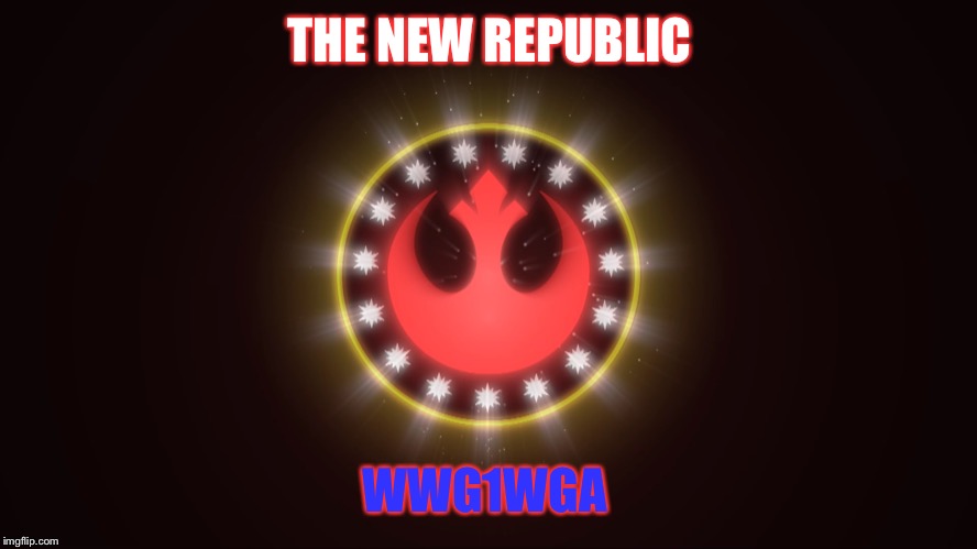 The New Republic | THE NEW REPUBLIC; WWG1WGA | image tagged in q,wwg1wga | made w/ Imgflip meme maker
