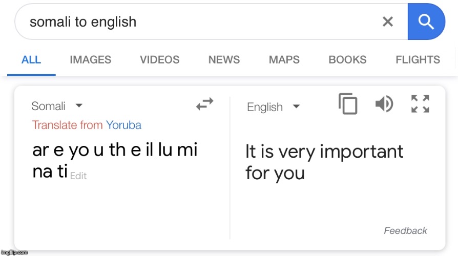 image tagged in google translate,illuminati | made w/ Imgflip meme maker