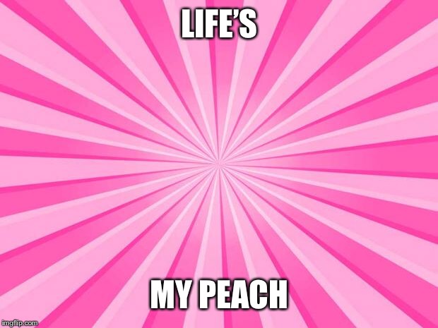 Pink Blank Background | LIFE’S; MY PEACH | image tagged in pink blank background | made w/ Imgflip meme maker