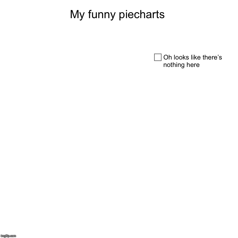 My funny piecharts | Oh looks like there’s nothing here | image tagged in charts,pie charts | made w/ Imgflip chart maker